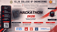 Hackathon 2k26 National Level Hackathon Poster